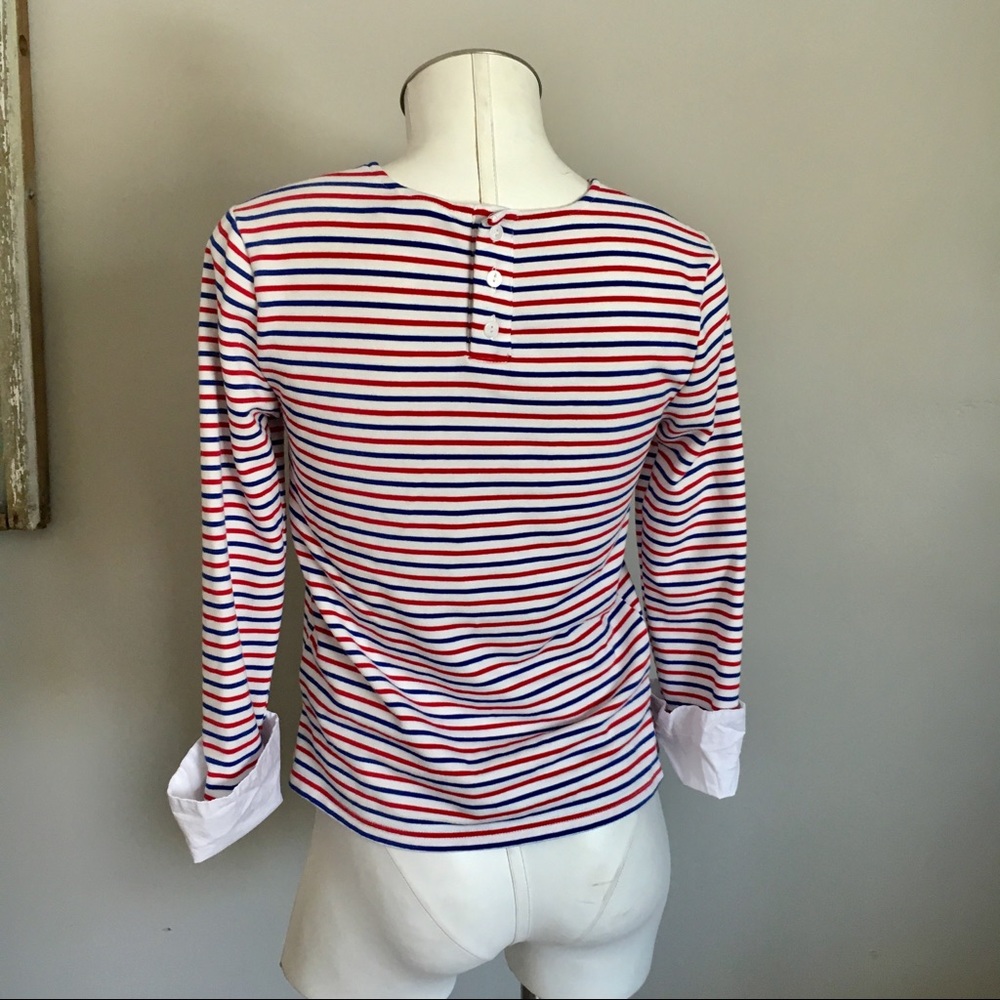 Anthropologie Deletta Stripe Top - Picture 4 of 7